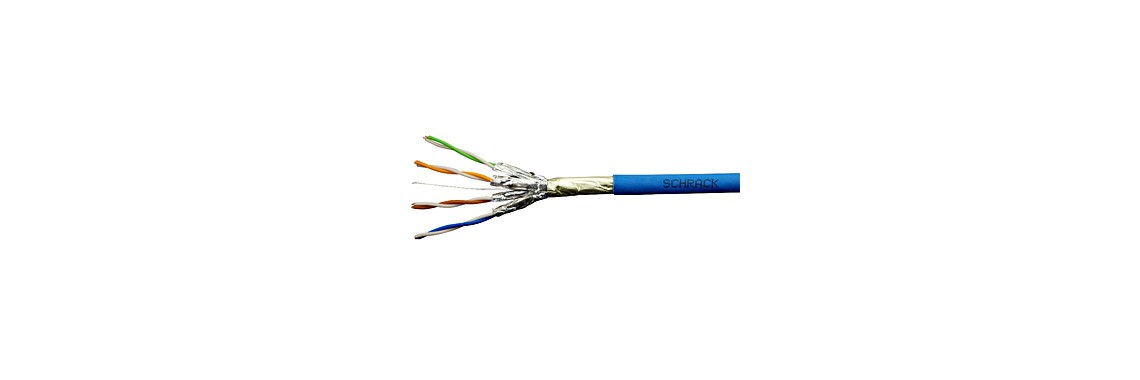 Cablu F/FTP Cat.6a, 4x2xAWG23/1,500MHz, LS0H-3,Dca, albastru