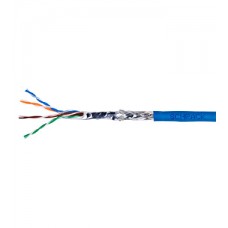 Cablu SF/UTP Cat. 5e, 4x2xAWG24/1, PVC, Eca, albastru (HSEKS424PP), Schrack, Tambur 500 m Cablu SF/UTP Cat. 5e, 4x2xAWG24/1, PVC, Eca, albastru (HSEKS424PP), Schrack, Tambur 500 m