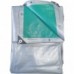 Prelata cu inele 3X4 M - 220 gr/mp - argintiu/verde